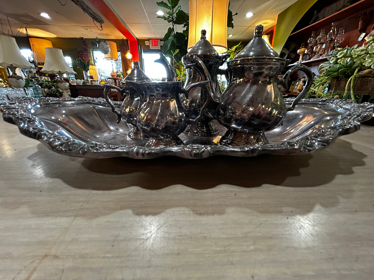 Miniature Silver Plate Tea Service