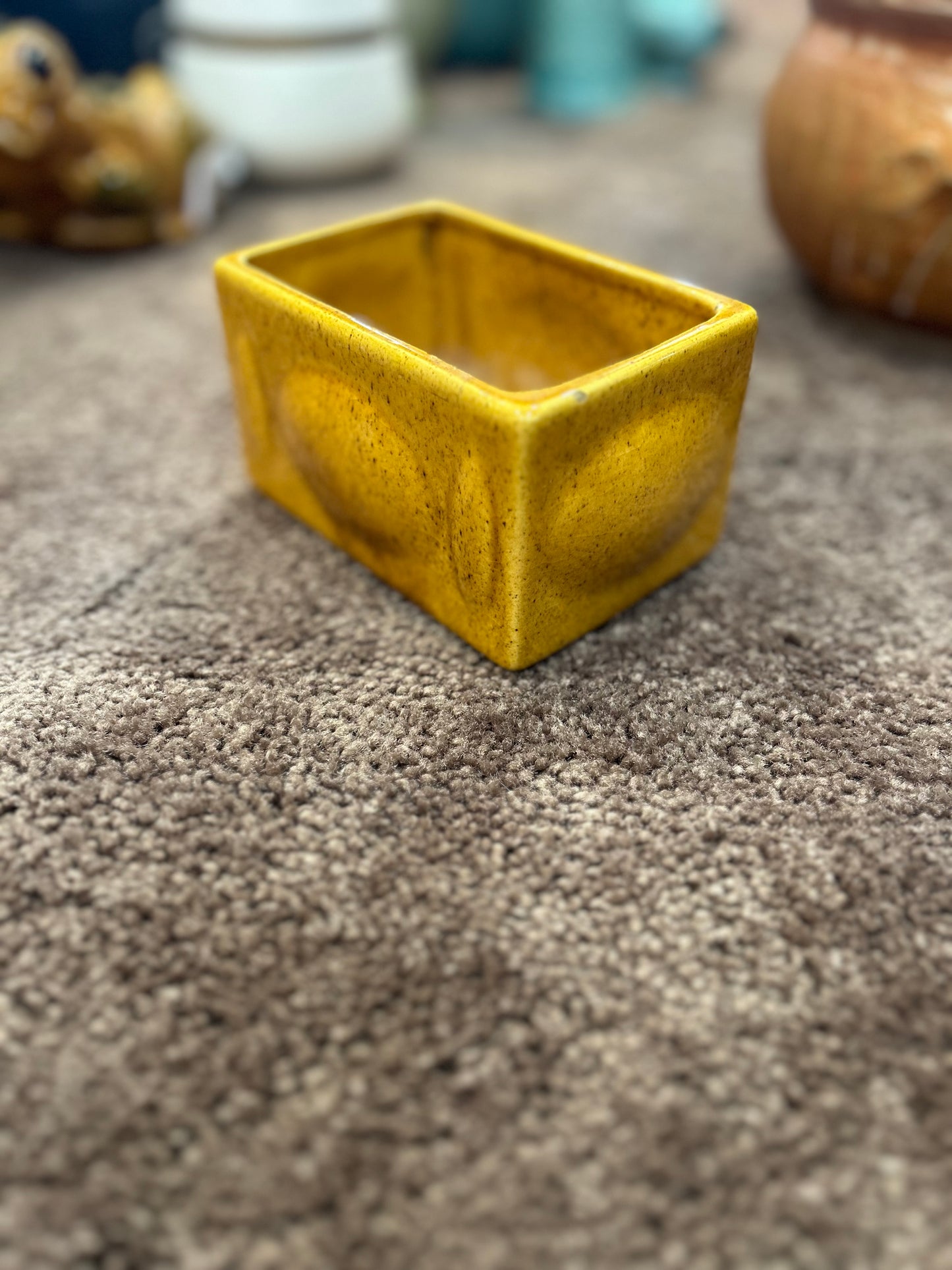 Vintage Haeger MCM Planter- Yellooooww