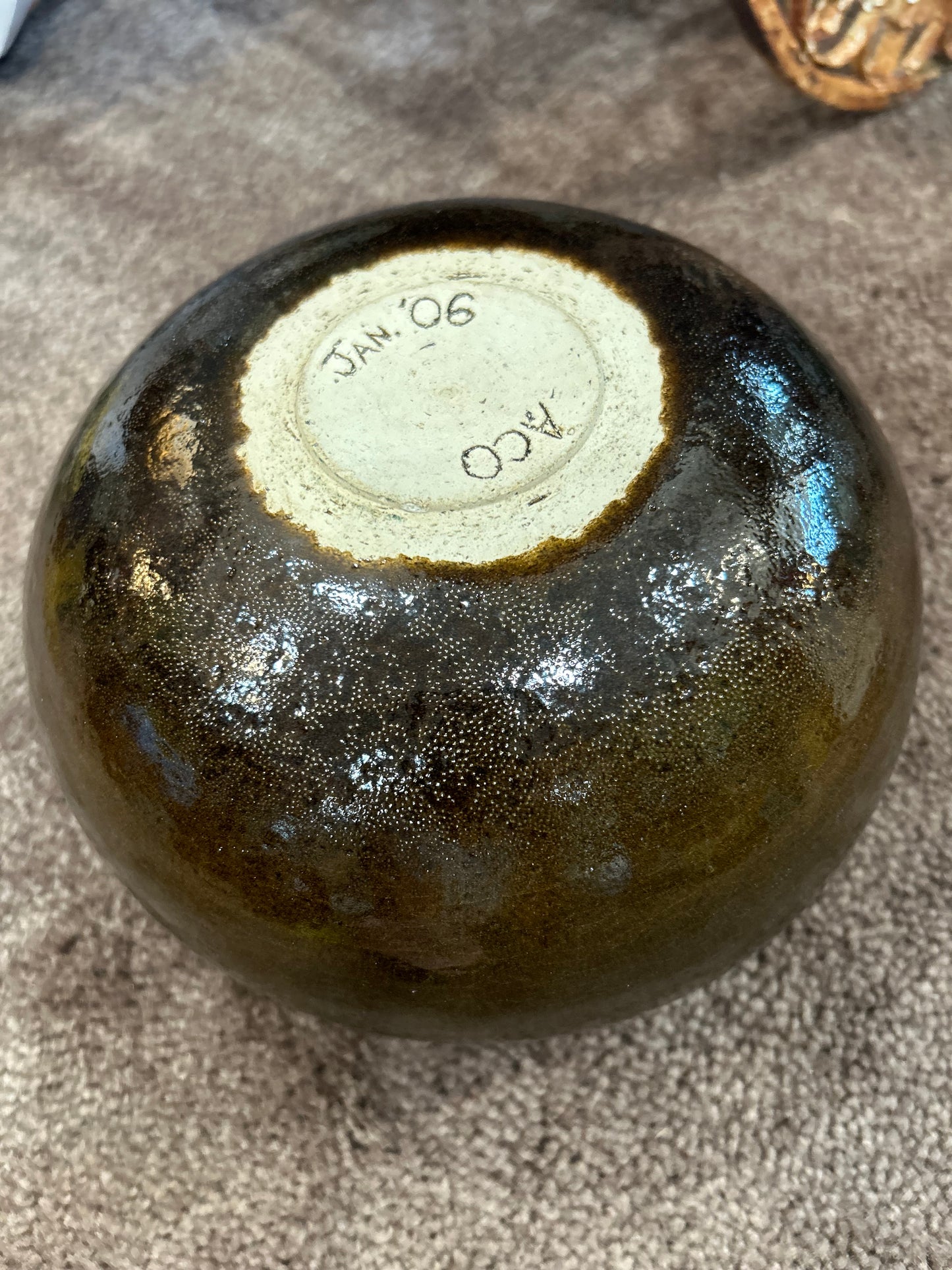 Speckle and Glaze Hand Thrown Pottery Bowl
