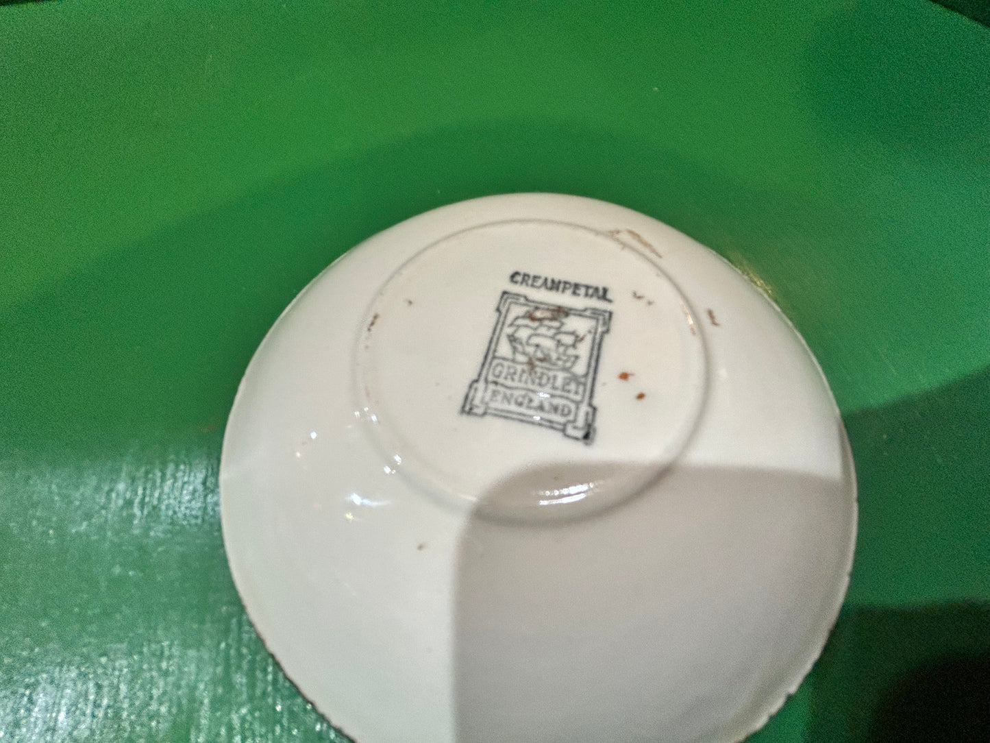 Grindley England Creampetal- Orange Line Saucer