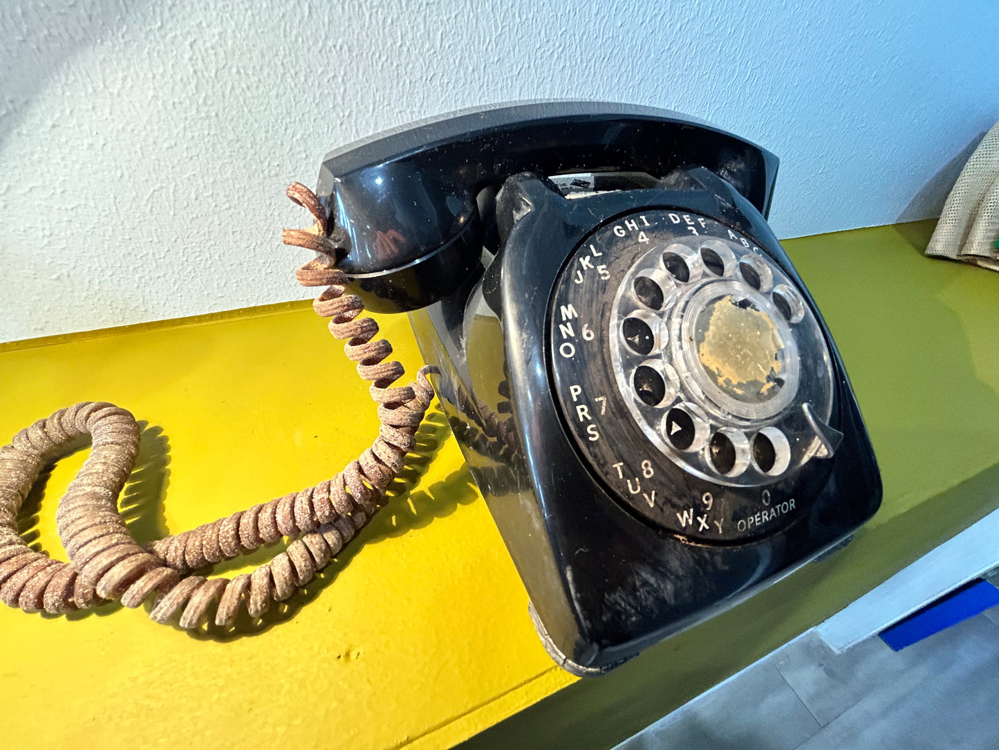 Vintage Rotary Dial Telephone- Black