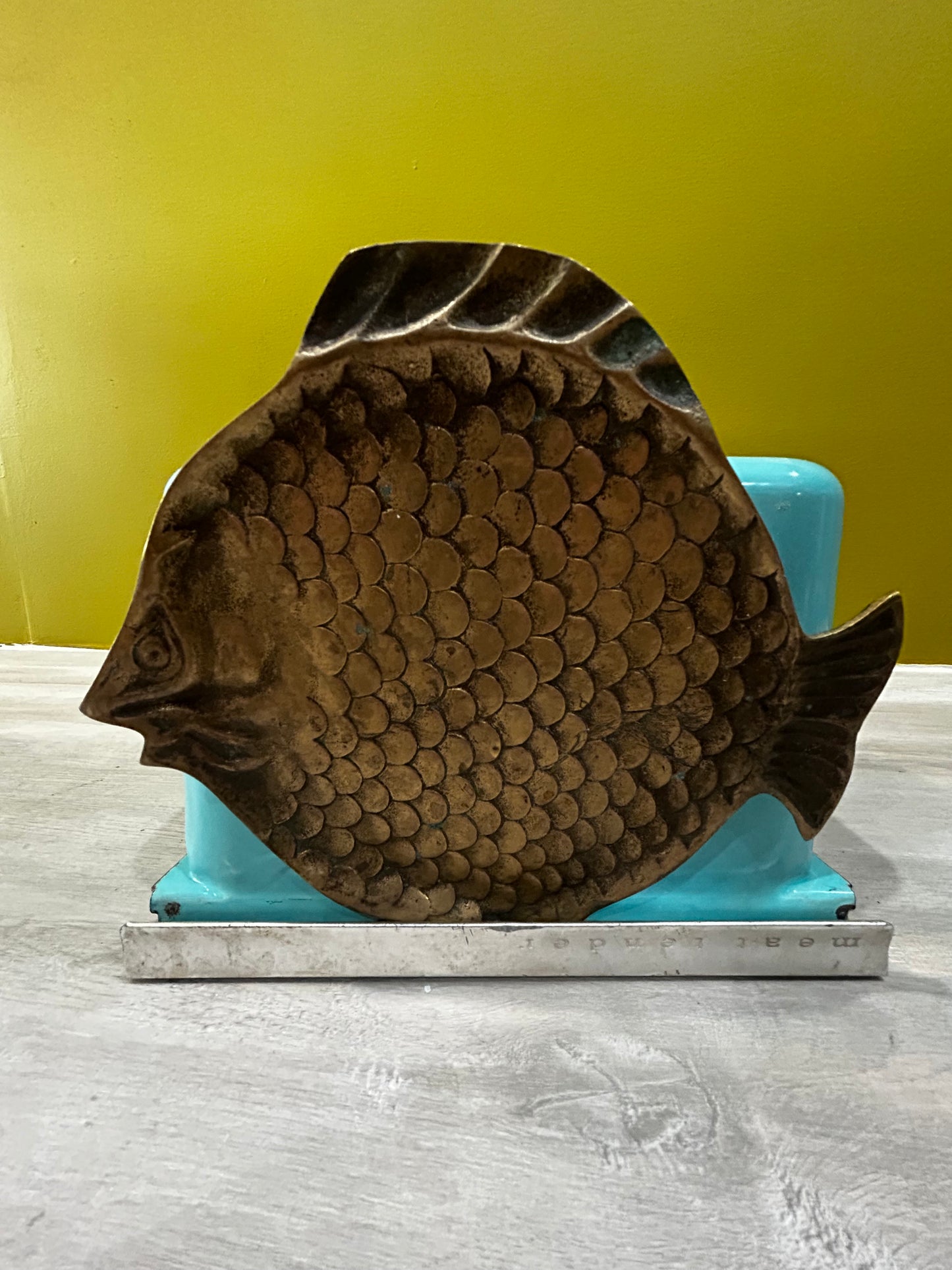 Flattened Brass Carp Tray