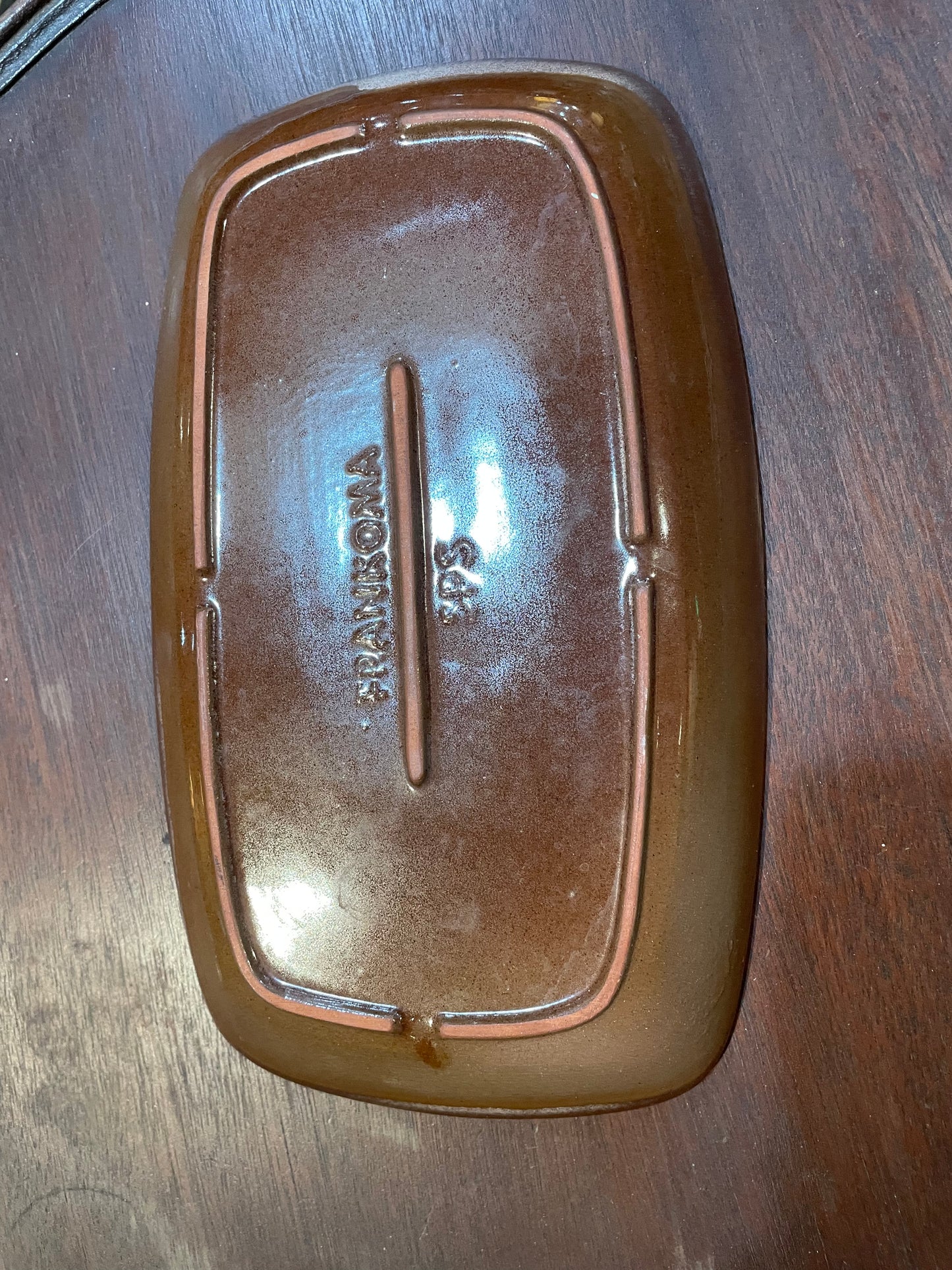 Frankoma Pottery Serving Platter- Plainsmen Brown