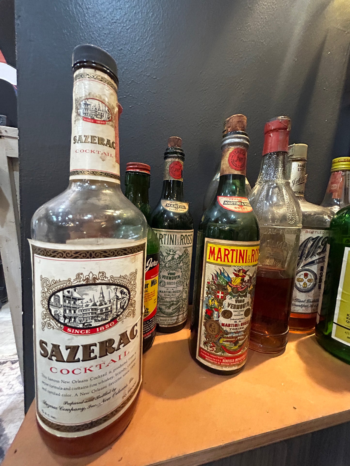 Collection of Vintage and Antique Liquor Bottles- One Pre-Prohibition