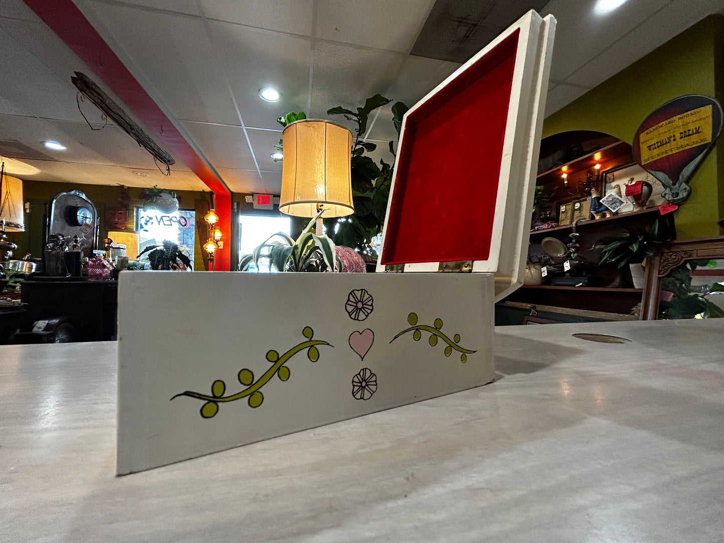 Vintage Jewelry Box- Hots Air Balloon-No Music Box