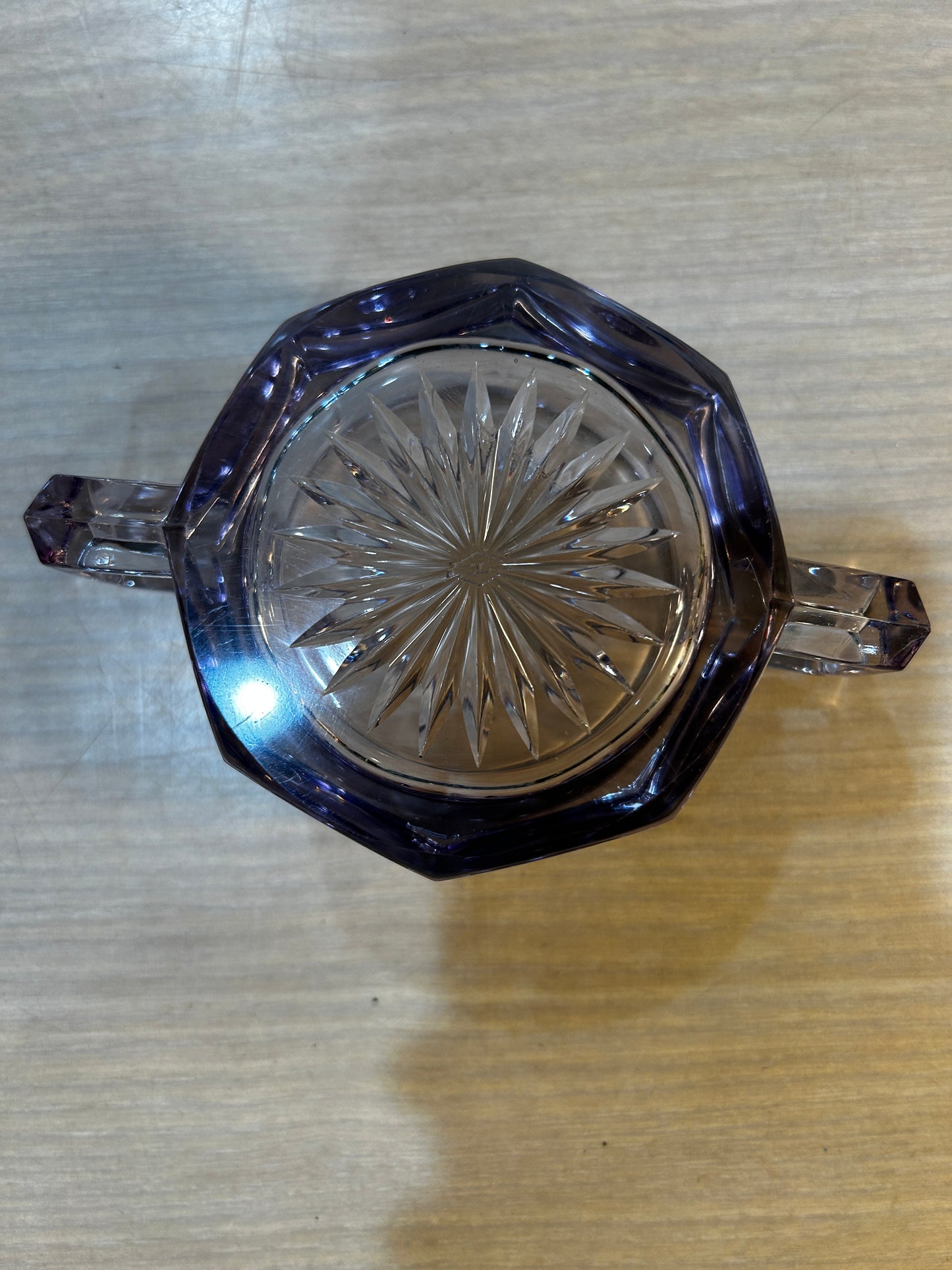 Heisey Glass Co. Sugar Bowl- Lavender