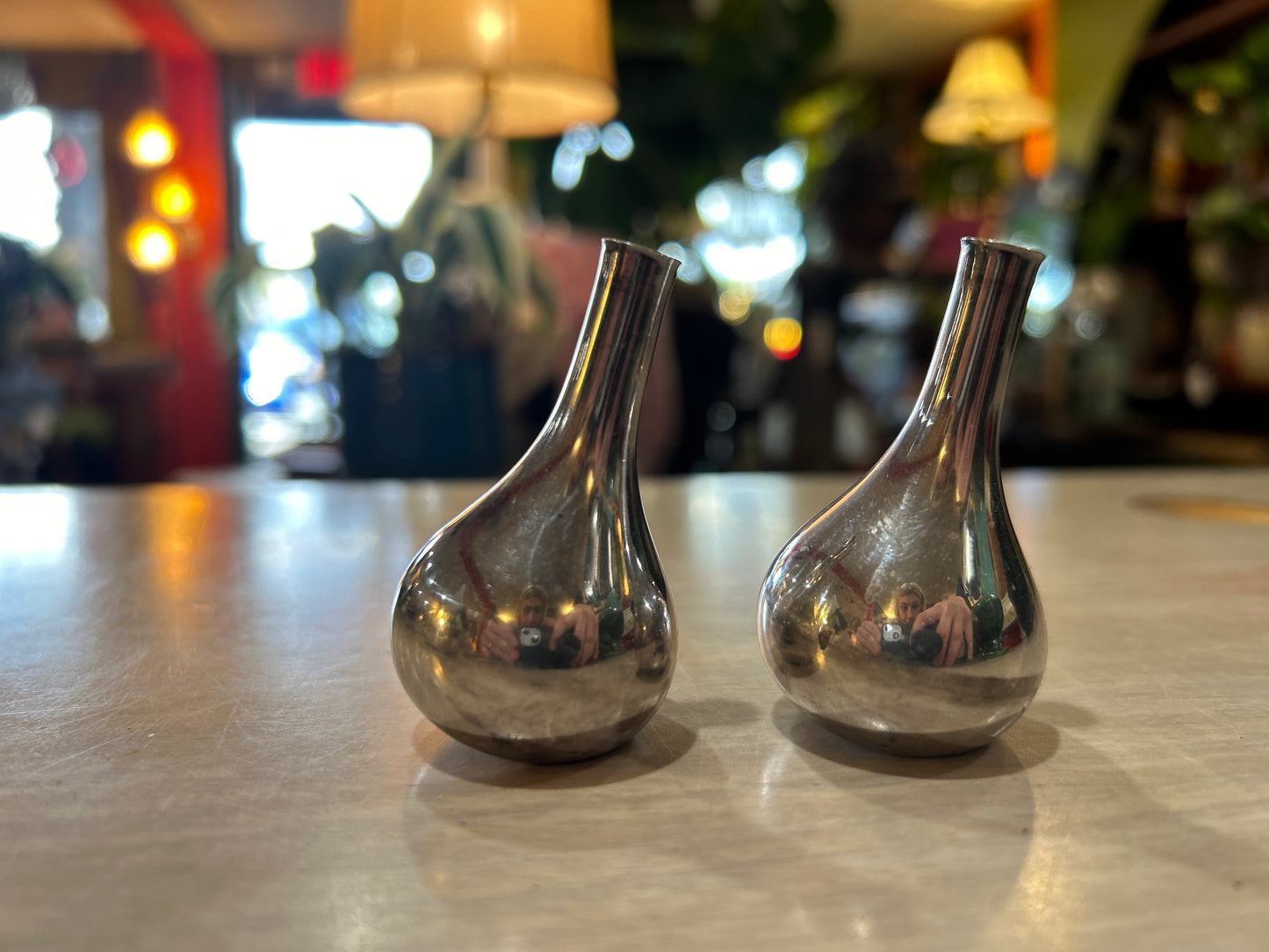 Dansk “Silver Onion” Silver Plated Candle Holders- Set of 2