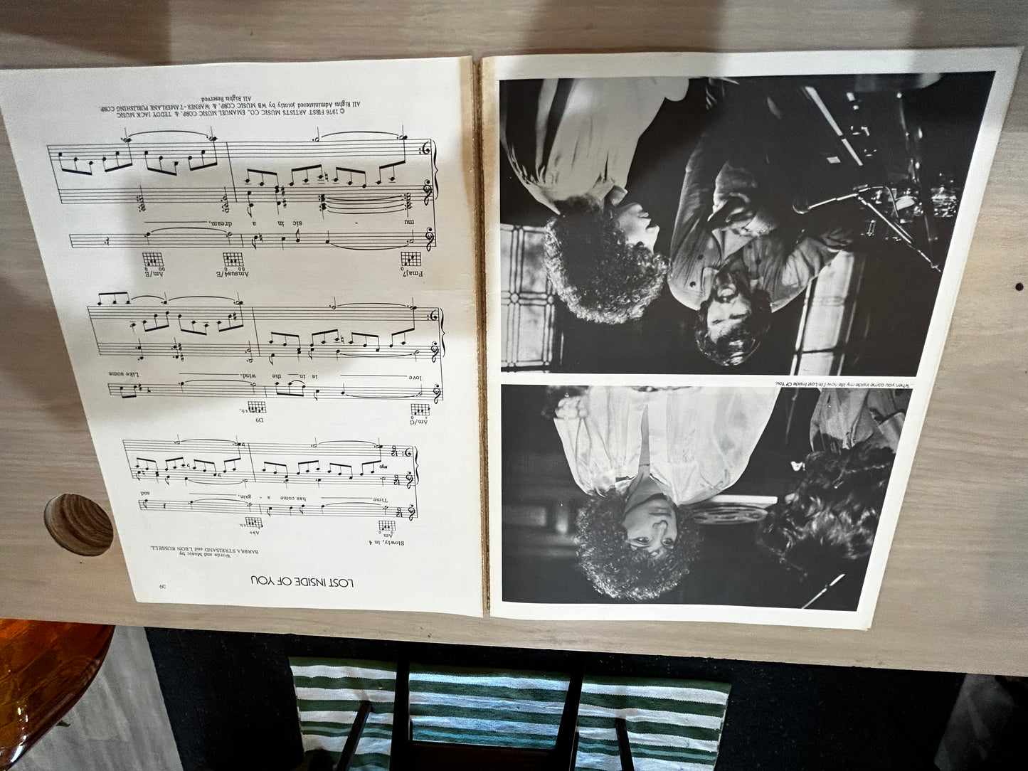 Streisand and Kristofferson Sheet Music Book