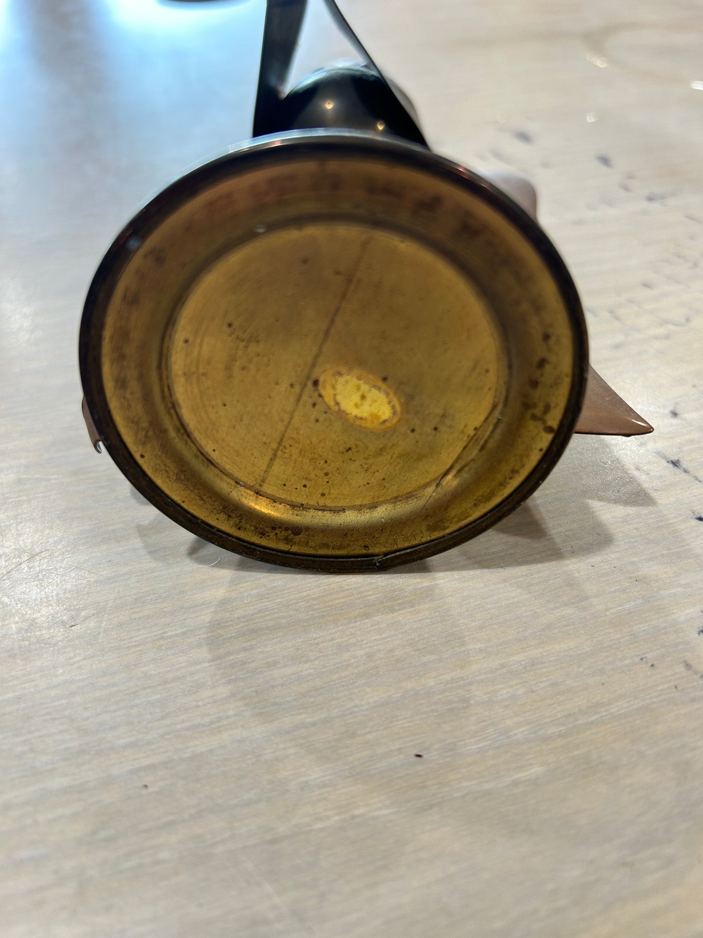 Vintage Brass and Copper Angel Candleholder