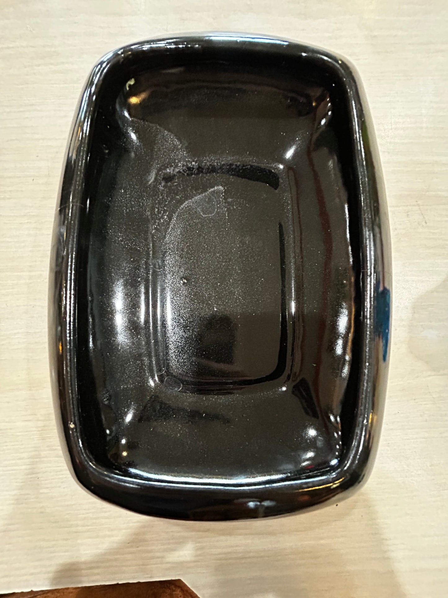 Black Pottery Dish/ Catch-All/Planter