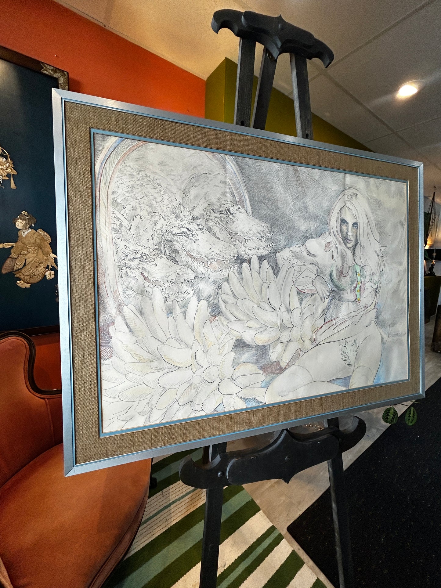 Set of 2 Pink Velvet Mahogany Needlepoint Parlour Chairs