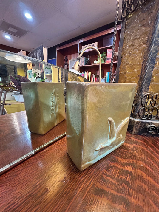 Vintage MCM Frankoma-Square Goose Vase- RARE