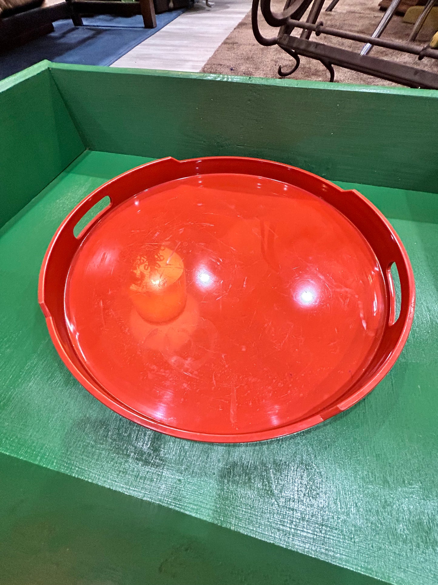 Vintage MCM Ingrid ltd., Chicago Orange Tray