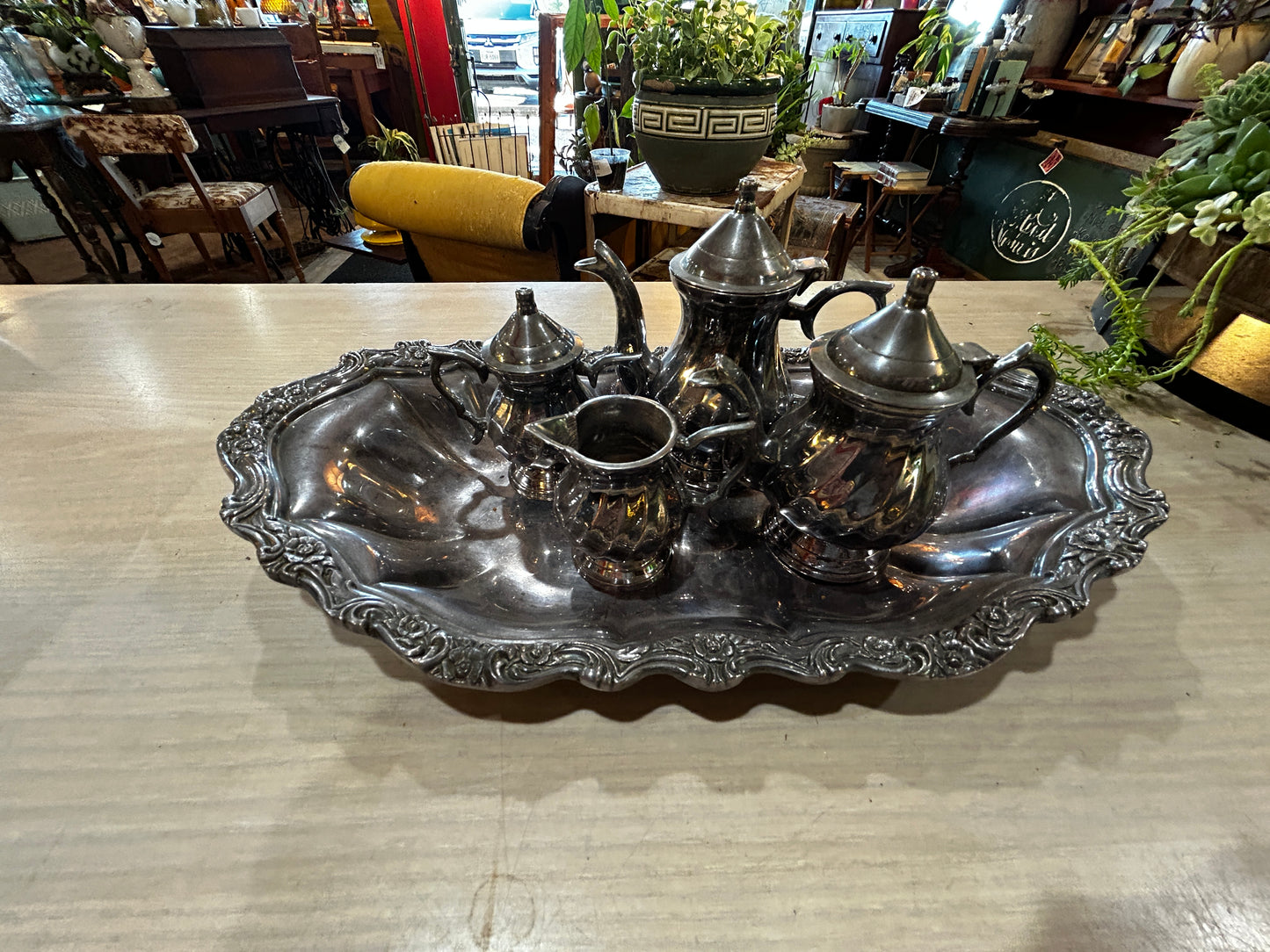 Miniature Silver Plate Tea Service