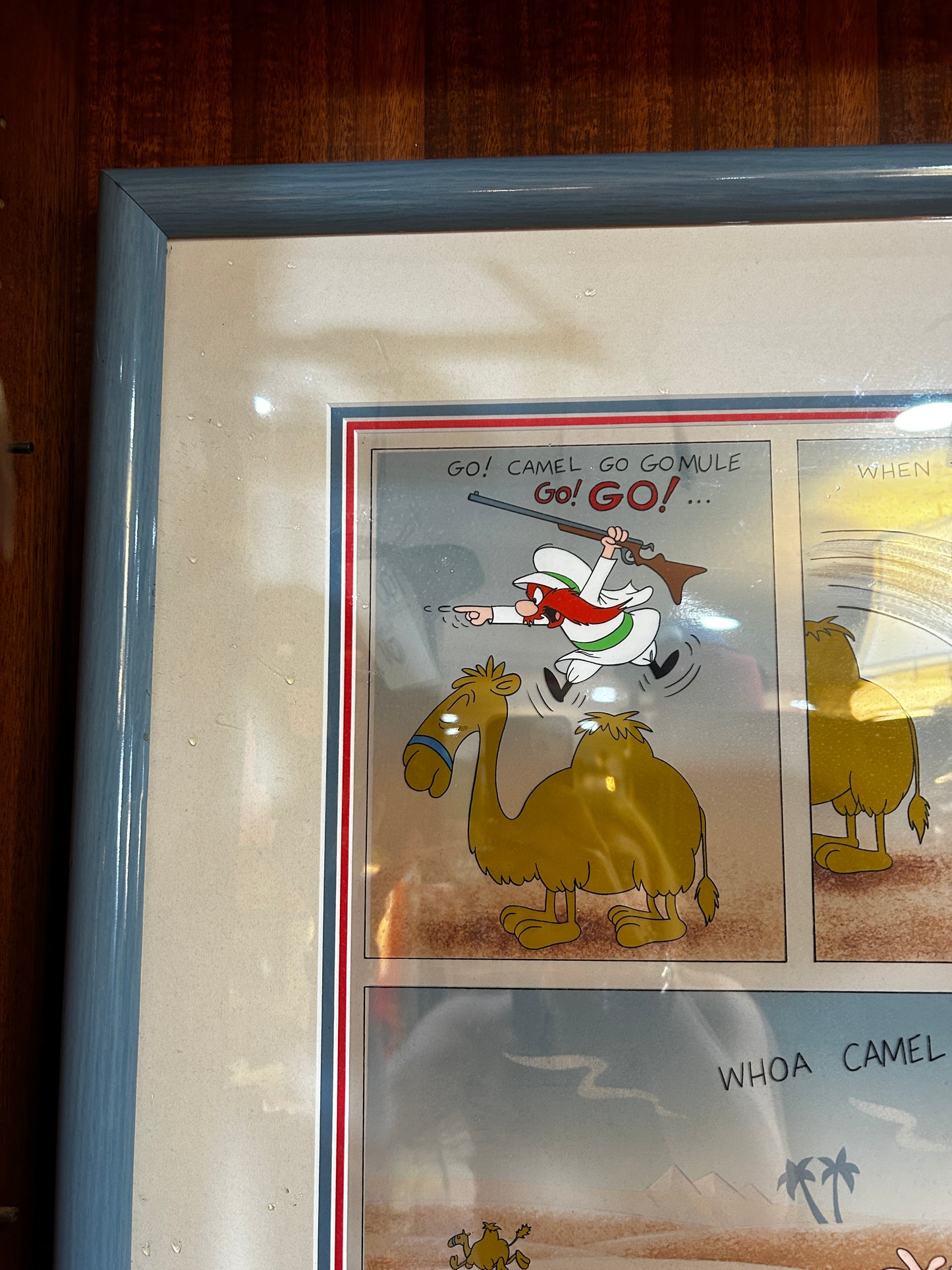 Friz Freleng, Yosemite “Sahara Sam” Animation- Signed and Framed -RARE