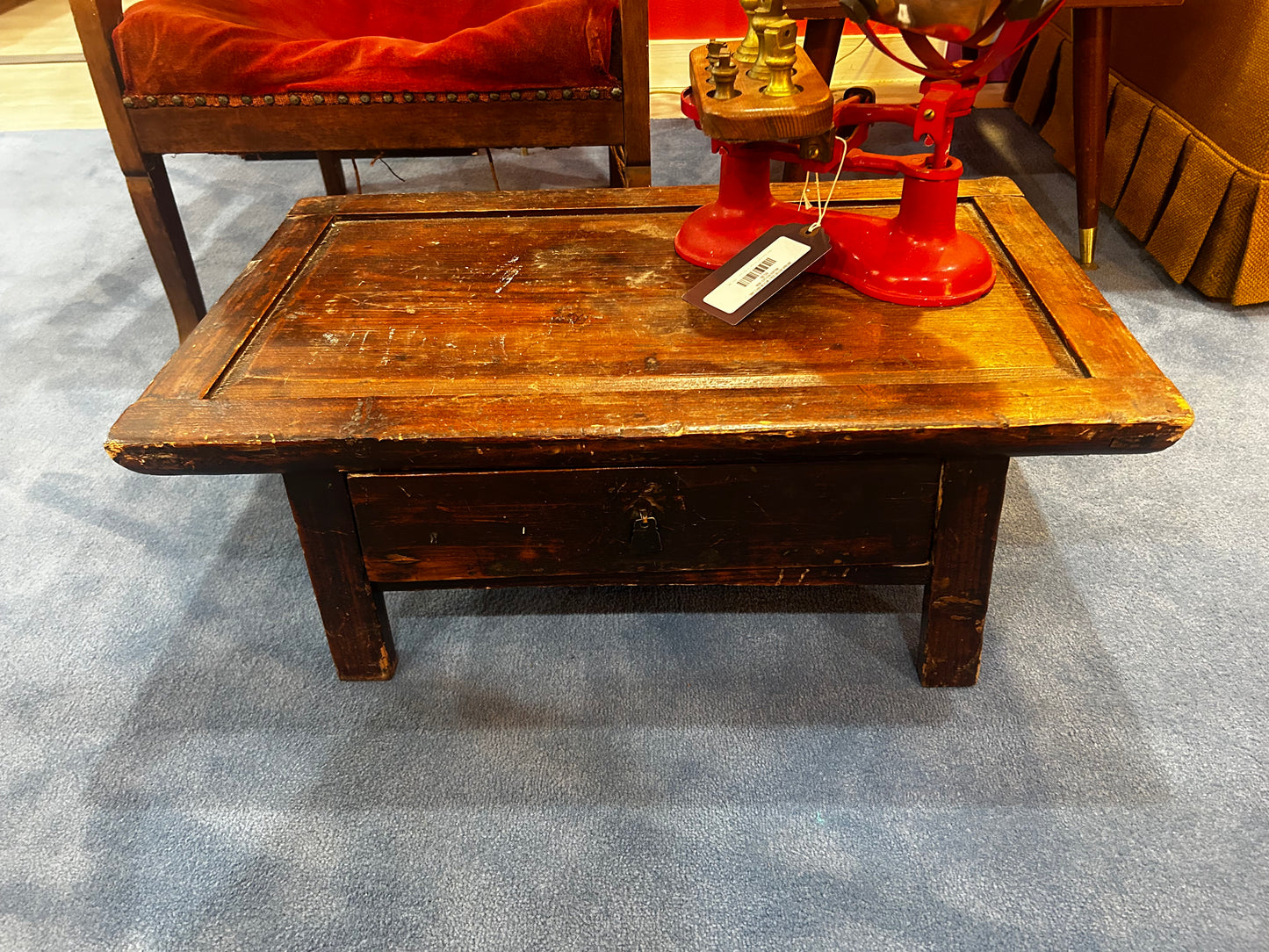 19th Century Chinese Elm Coffee Table- Circa 1880