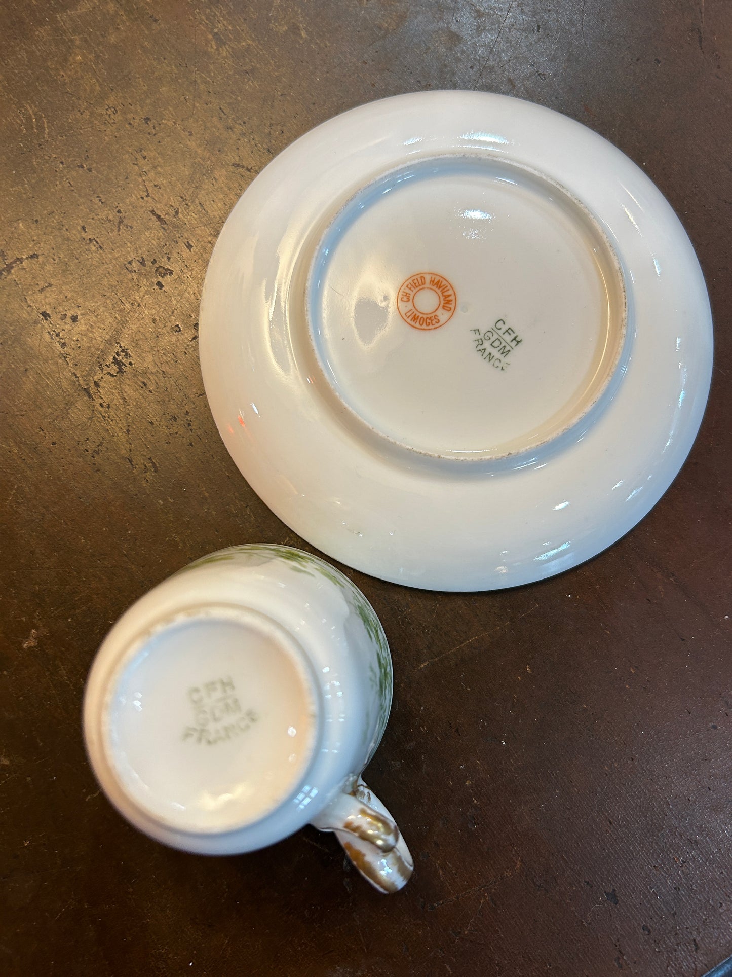 Haviland Limoges France Teacup and Saucer Set