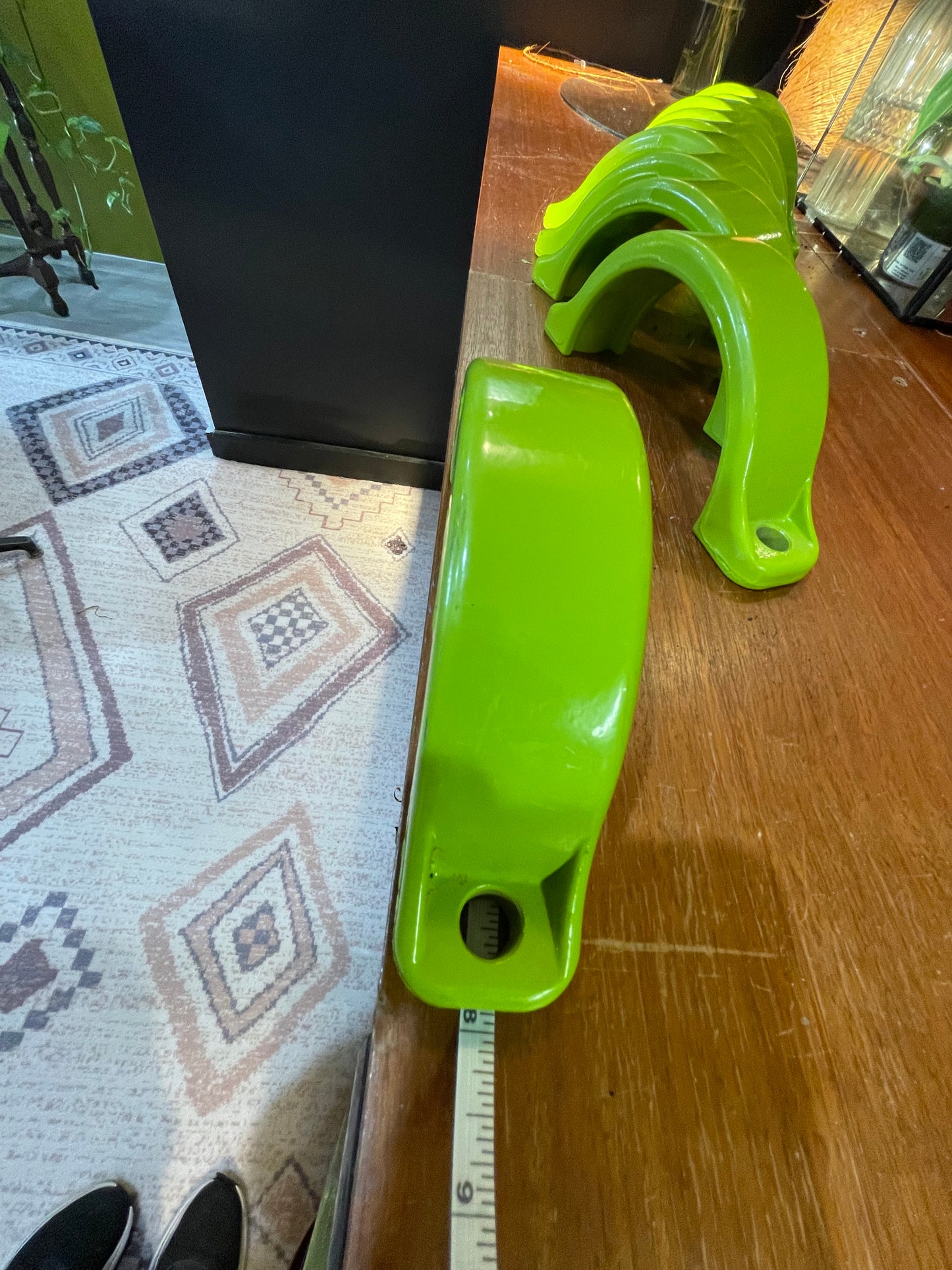 HUGE HANDLES- Lime Green