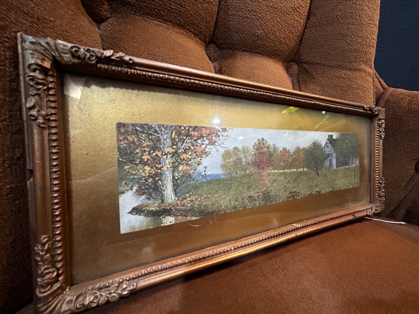 Skinny Landscape- Vintage Farm Scene