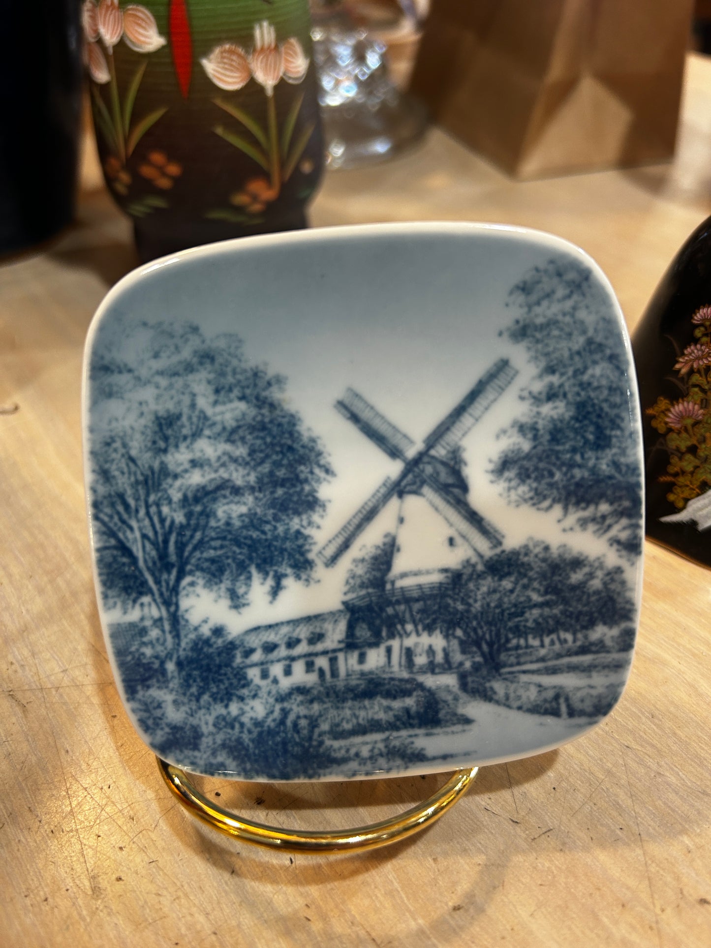 Vintage Royal Copenhagen Windmill Trinket Dish