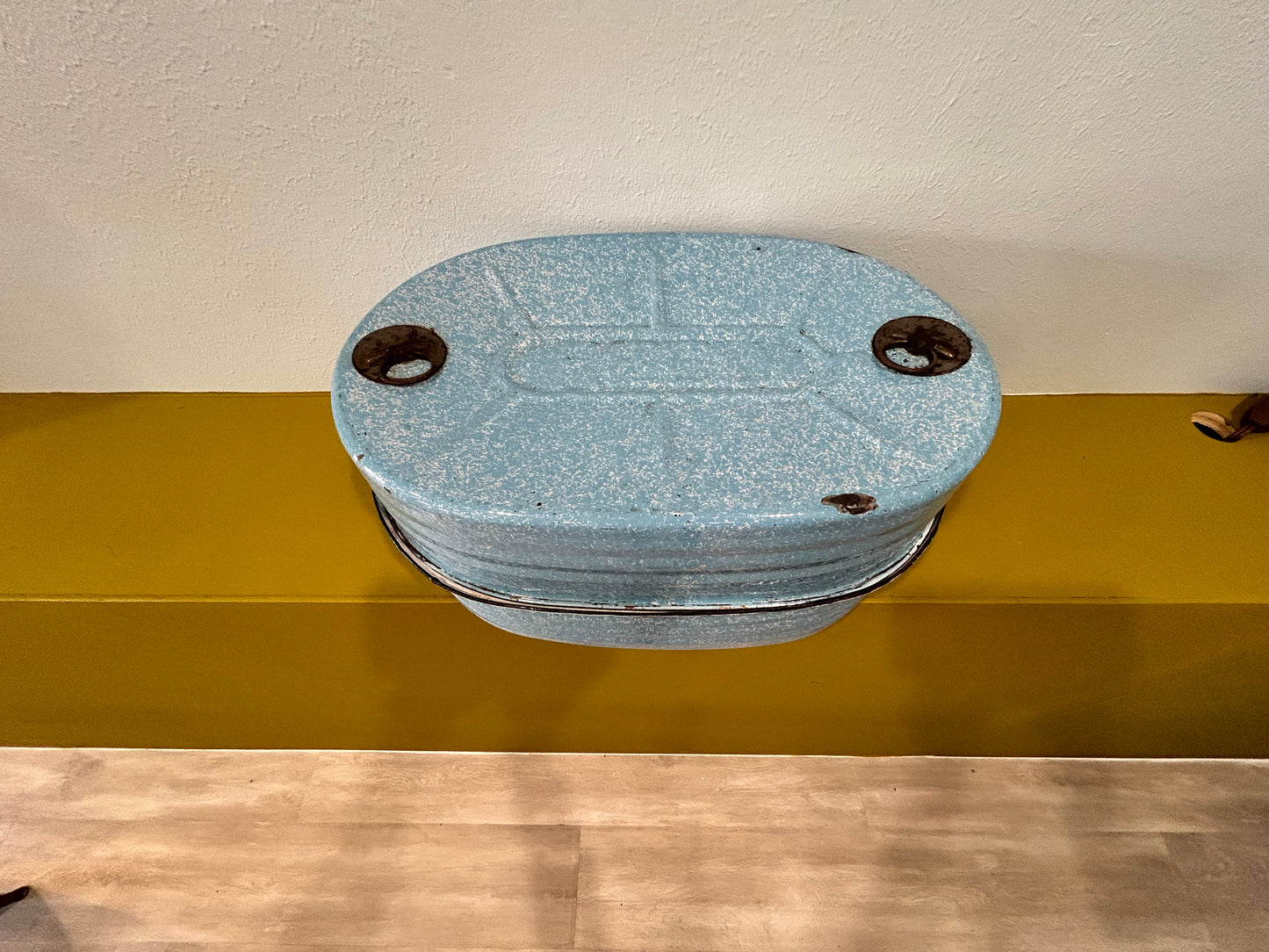 REED Robin’s Egg Blue Antique Roaster 1911