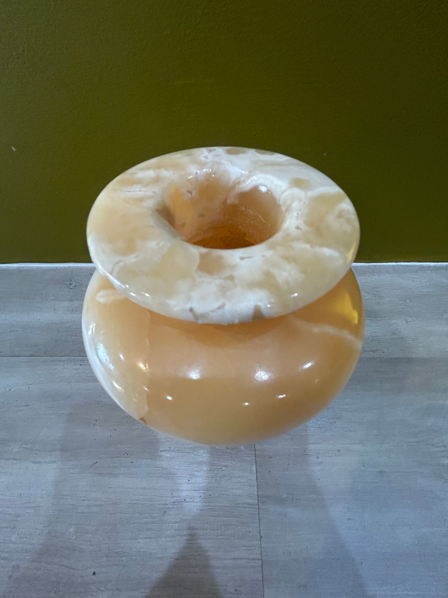 Alabaster Stone Egyptian Hand Carved Vase