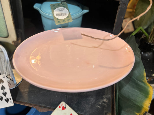 Set of 2 Pink Platters- Medium and Small