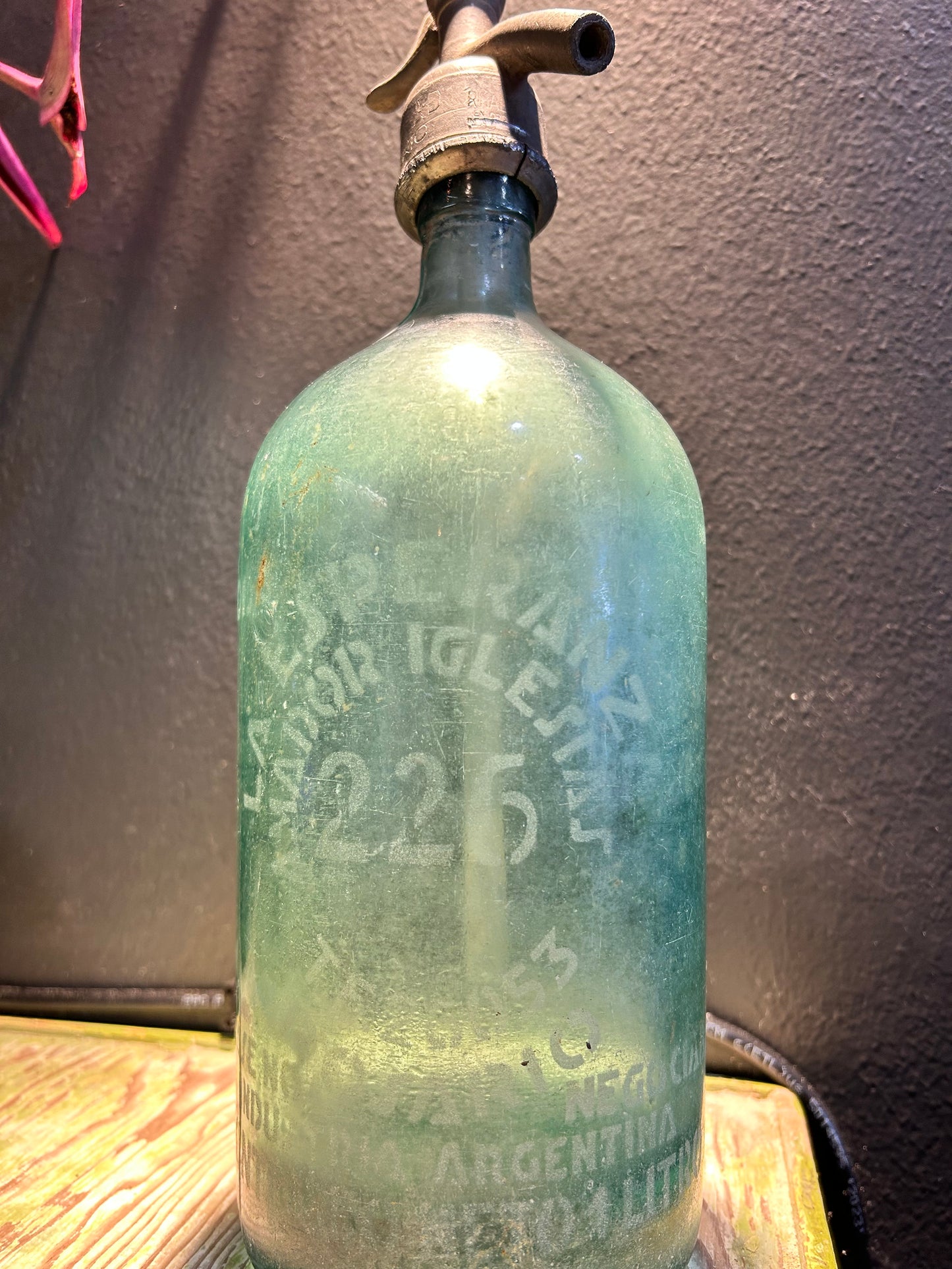 Vintage 1930’s Aqua Glass Seltzer Bottles
