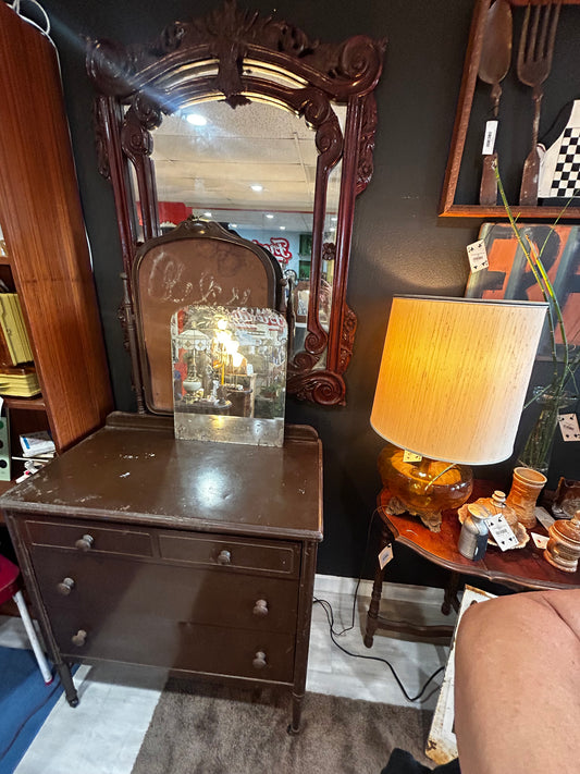 RARE Antique 1920’s Metal Dresser- No Mirror