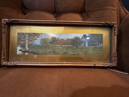 Skinny Landscape- Vintage Farm Scene