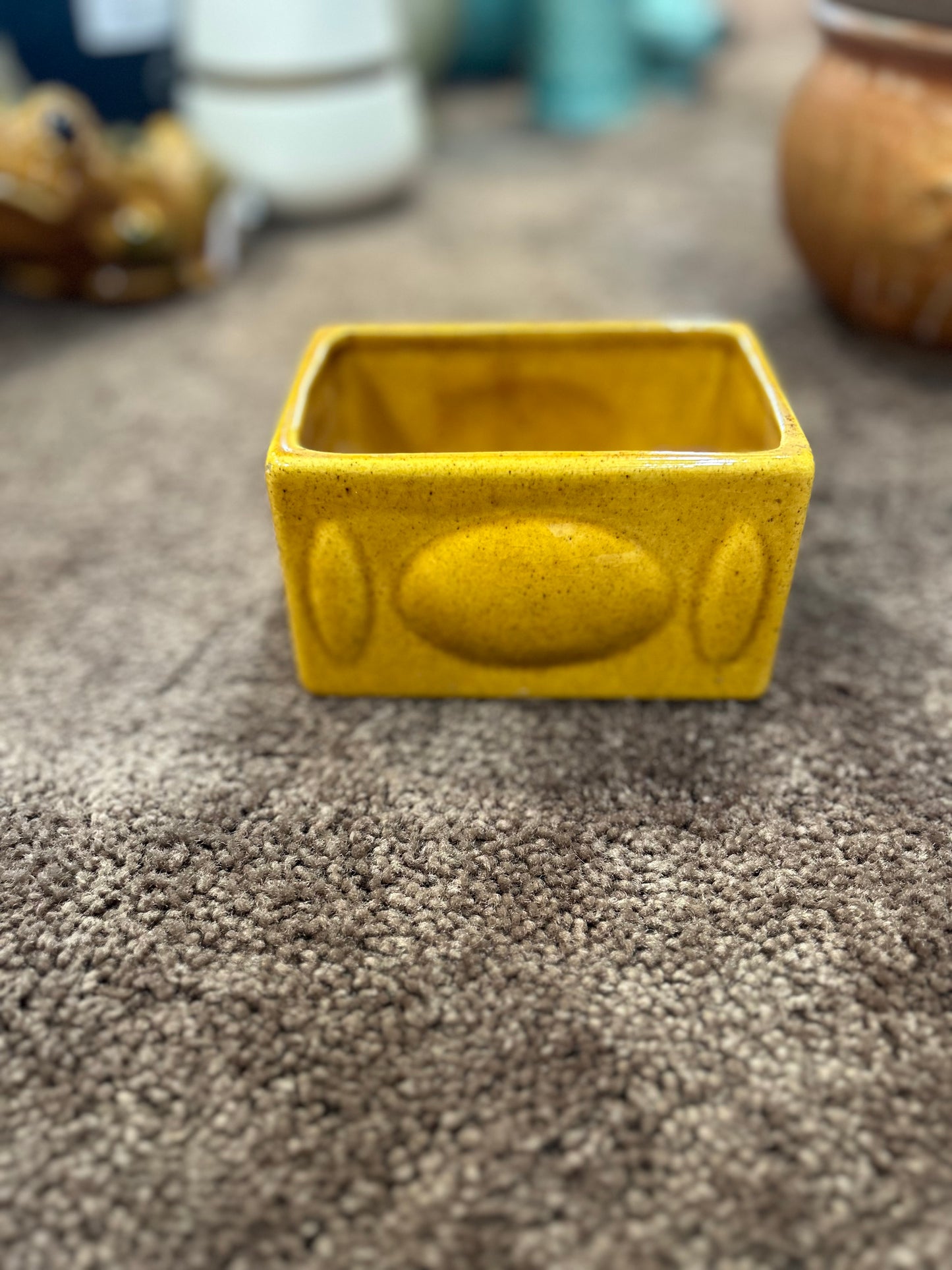Vintage Haeger MCM Planter- Yellooooww