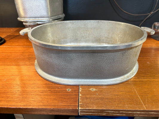 Guardian Service Vintage Aluminum Roaster with Glass Lid and Tray