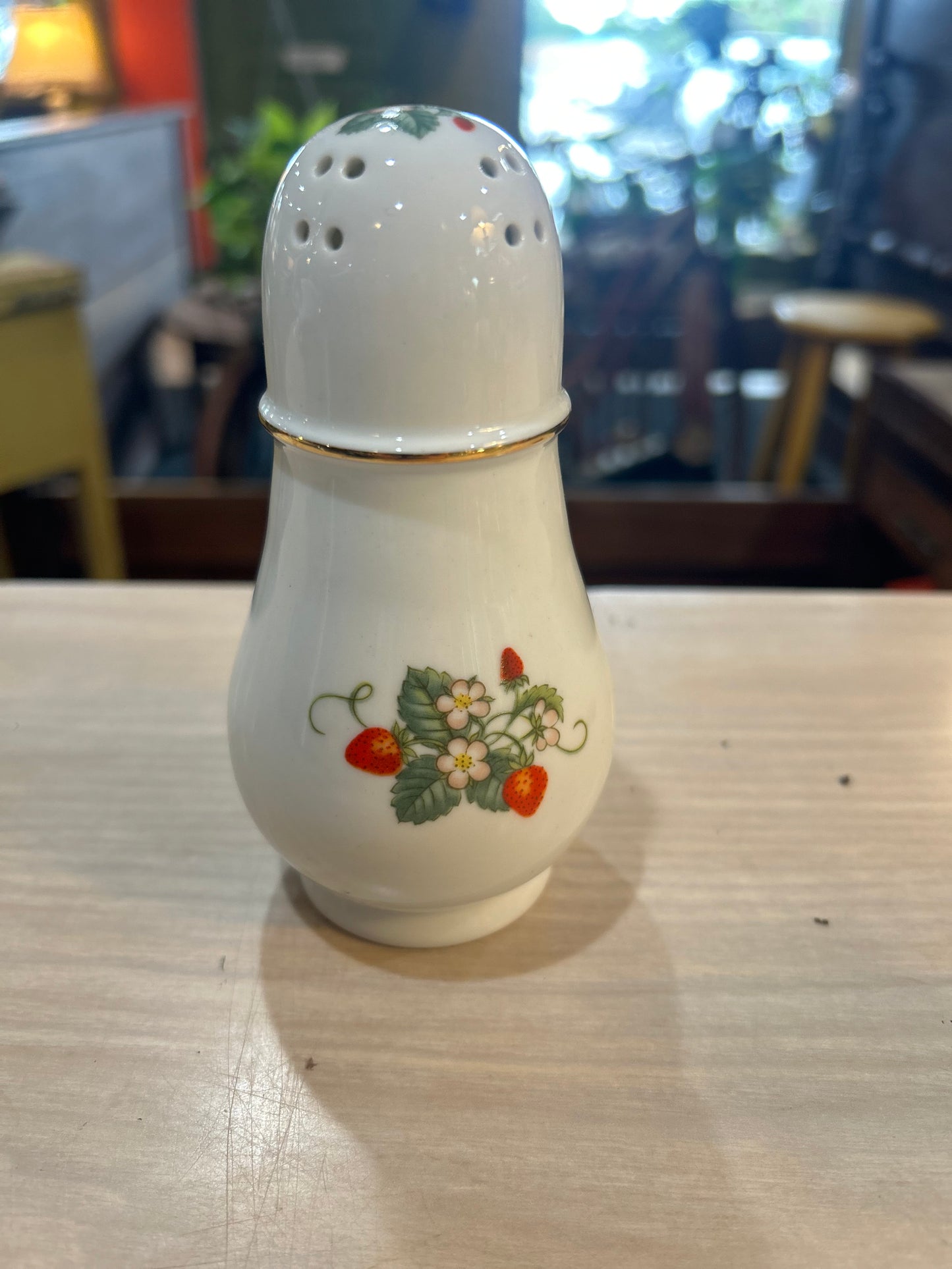 Vintage Avon Suger Shaker with Gold Trim