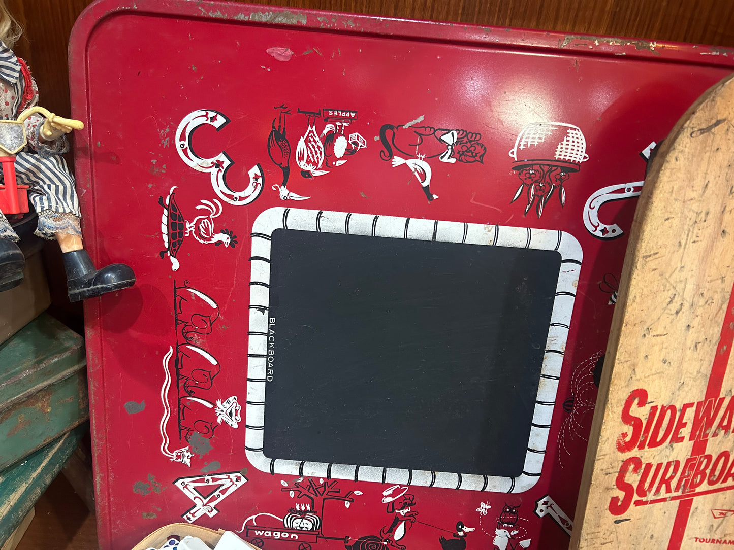 Vintage Hand Painted Children’s Metal Table