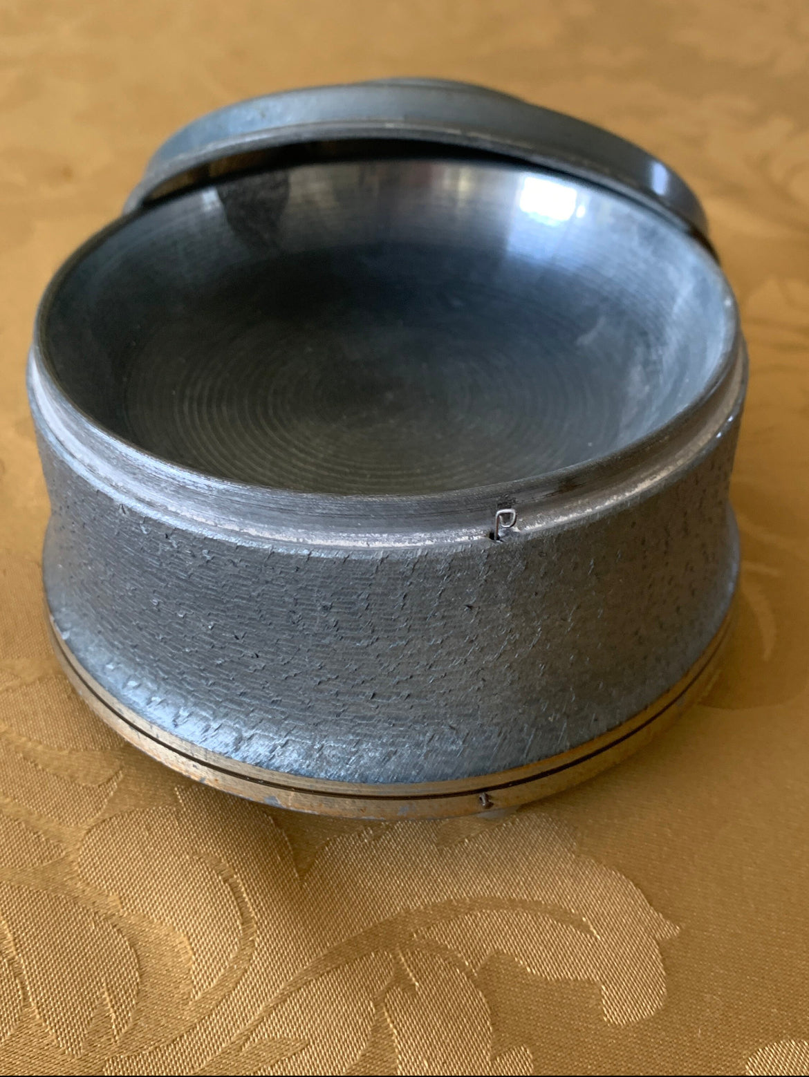 Vintage Metal Music Powder Box- Robbed Couple